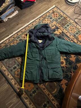 Vintage Eddie Bauer Ridge Line Gore-Tex Goose Down Parka Jacket Green Men's Larg